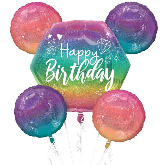 sparkle birthday balloon bouquet